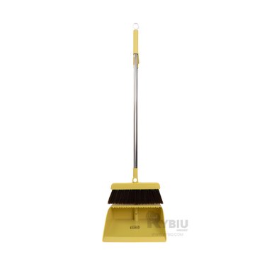 SET LIMPIEZA RYBIU HO30848 ESCOBA VERSATIL + RECOGEDOR AMARILLO Y + AGENDA - 4