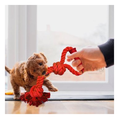 SOGA ALGODÓN MA29074 CON AGARRADERA ROJO +STICKERS RYBIU