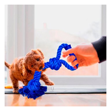 SOGA ALGODÓN MA29075 CON AGARRADERA DIVERTIDA AZUL RYBIU