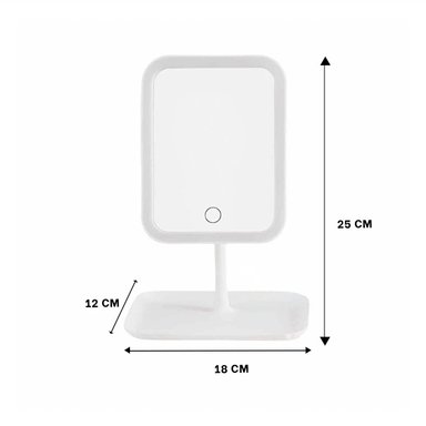 LUNA MODERNA LED TACTIL CUADRADO BLANCO CON CONTROL TACTIL Y+PAPEL REGALO - 4