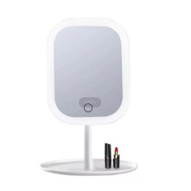 ESPEJO RYBIU BE32221 CUADRADO BLANCO LED TACTIL PRACTICO