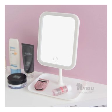 ESPEJO RYBIU BE32221 CUADRADO BLANCO LED TACTIL PRACTICO - 6