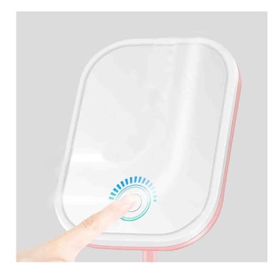 ESPEJO RYBIU BE32220 CUADRADO MAQUILLAJE LED EN ROSADO + PAPEL REGALO - 5