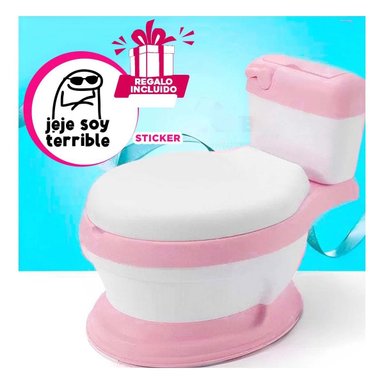 INODORO RYBIU HO30754 MODERNO NIÑOS + STICKERS ROSADO