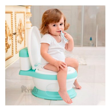 INODORO RYBIU HO30755 CON ASIENTO ACOLCHADO + AGENDITA VERDE