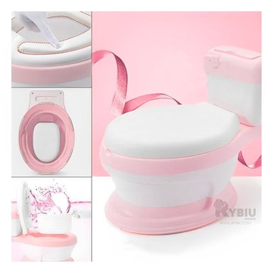 INODORO RYBIU HO30754 CON ASIENTO ACOLCHADO + AGENDITA ROSADO