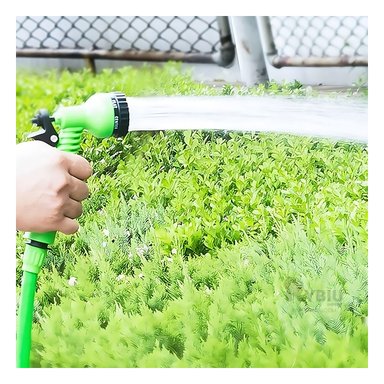 MANGUERA RYBIU HO30768 AGRANDABLE EXTERIORES VERDE 30 M + REGALO AGENDITA