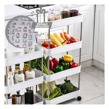 ESTANTE RYBIU HO30742 BLANCO ORGANIZADOR GIRATORIO + REGALO STICKERS