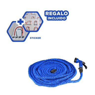 MANGUERA RYBIU HO30767 VERANO AMPLIABLE AZUL 30 M + REGALO STICKERS
