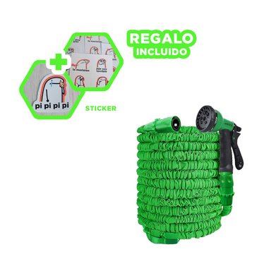 MANGUERA RYBIU HO30768 PISTOLA RIEGO VERDE 30 M + REGALO STICKERS