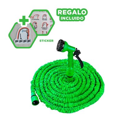MANGUERA RYBIU HO30772 AMPLIABLE VERDE 45 M + REGALO STICKERS