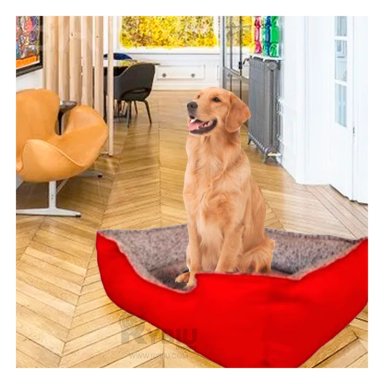 CAMA PERROS MA31050 RYBIU COLOR ROJO EN TALLA XXL + PAPEL DE REGALO