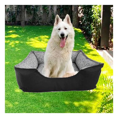 CAMA PERROS MA31045 RYBIU COLOR NEGRO EN TALLA XL + PAPEL DE REGALO