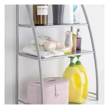 ESTANTE RYBIU HO30745 BLANCO ORGANIZADOR BAÑO CURVO Y + PAPEL REGALO - 3