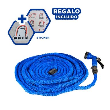 MANGUERA RYBIU HO30771 VERANO PISTOLA AZUL 45 M + REGALO STICKERS