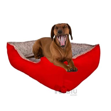 CAMA PERROS MA31046 RYBIU COLOR ROJO EN TALLA XL + PAPEL DE REGALO