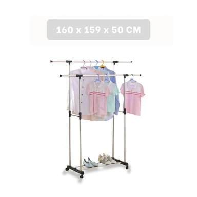 COLGADOR RYBIU HO30744 PLATA ORGANIZADOR ROPA - 4