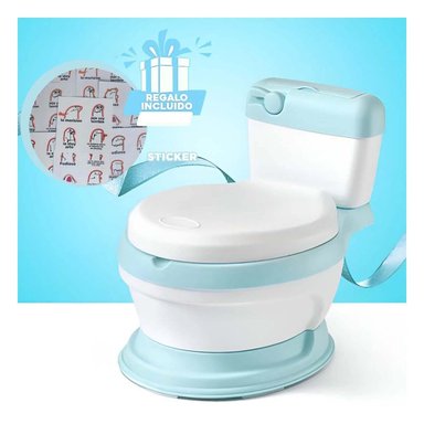 INODORO RYBIU HO30756 MODERNO NIÑOS + STICKERS CELESTE