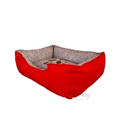 CAMA PERROS MA31031 RYBIU COLOR ROJO EN TALLA L + PAPEL DE REGALO
