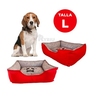 CAMA PERROS MA31031 RYBIU TONO ROJO EN TALLA L + AGENDITA