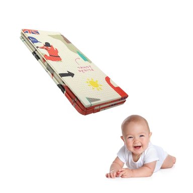 ALFOMBRA RYBIU HO30719 200 X 180 CM INFANTIL ESPUMA PARA CHICOS MULTICOLOR + PAPEL REGALO