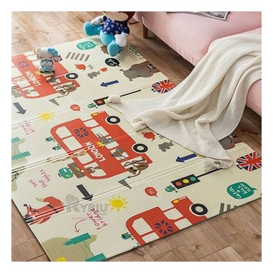 ALFOMBRA RYBIU HO30719 200 X 180 CM INFANTIL RESISTENTE Y DURADERO MULTICOLOR + REGALO AGENDITA - 3