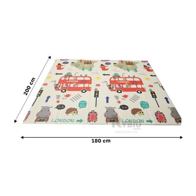 ALFOMBRA RYBIU HO30719 200 X 180 CM INFANTIL RESISTENTE Y DURADERO MULTICOLOR + REGALO AGENDITA - 5