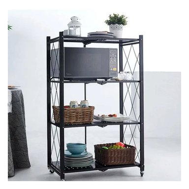 ESTANTE RYBIU HO30749 NEGRO PLEGABLE EL HOGAR 4 NIVELES - 2