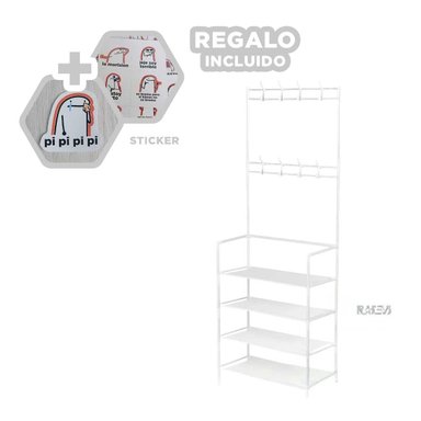 ZAPATERA RYBIU RECTO BLANCO CON SEPARADORES + REGALO STICKERS - 1