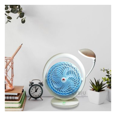 VENTILADOR PORTATIL RYBIU JR2019 3 VELOCIDADES CELESTE + REGALO AGENDITA
