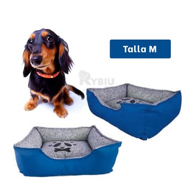 CAMA PERROS MA31032 RYBIU TALLA M IDEAL EN COLOR AZUL + AGENDITA