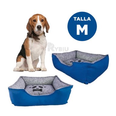 CAMA PERROS MA31032 RYBIU COLOR TALLA M EN AZUL