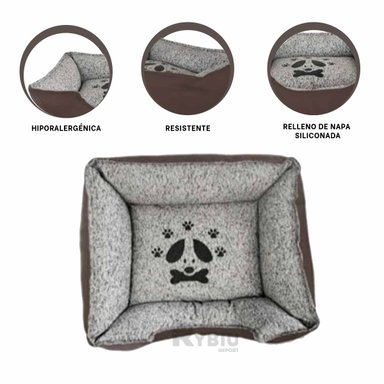 CAMA PERROS MA31039 RYBIU COLOR MARRON EN TALLA S