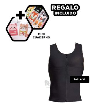 CHALECO HOMBRE RYBIU NEGRO DE30530 CALORIFICO EN XL  + REGALO AGENDITA