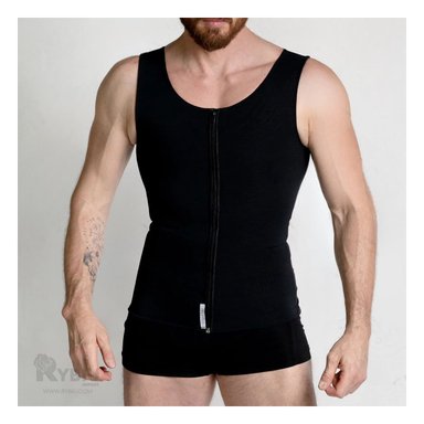 CHALECO HOMBRE RYBIU NEGRO DE30528 CALORIFICO EN M  + REGALO AGENDITA