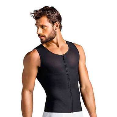 CHALECO HOMBRE RYBIU NEGRO DE30529 COMODO LLEVAR TALLA S  + PAPEL REGALO