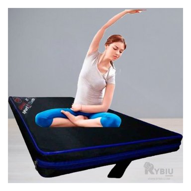 COLCHONETA RYBIU DE30540 5.5X100CM ACOLCHADA AZUL + STICKERS