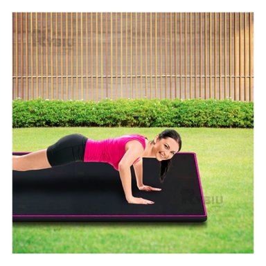 COLCHONETA RYBIU DE30542 5.5X100CM ESPUMA YOGA S EN ROSADO + REGALO STICKERS