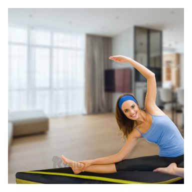 COLCHONETA RYBIU DE30531 FITNESS L EN NEGRA CON AMARILLO + REGALO AGENDITA