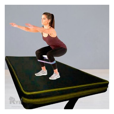 COLCHONETA RYBIU DE30539 5.5X100CM ESPUMA YOGA S AMARILLO + REGALO STICKERS