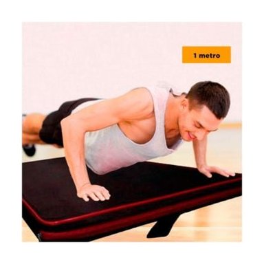 COLCHONETA RYBIU DE30541 5.5X100CM PILATES NEGRA S CON ROJO + PAPEL REGALO
