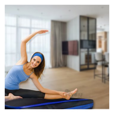 COLCHONETA RYBIU DE30532 1.5 M NEGRA DEPORTE TALLA L CON AZUL