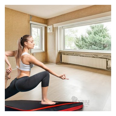 COLCHONETA RYBIU DE30541 1M NEGRA DEPORTE TALLA S CON ROJO