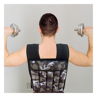 CHALECO RYBIU 10KG BLANCO CARGA TORAXICA + REGALO STICKERS