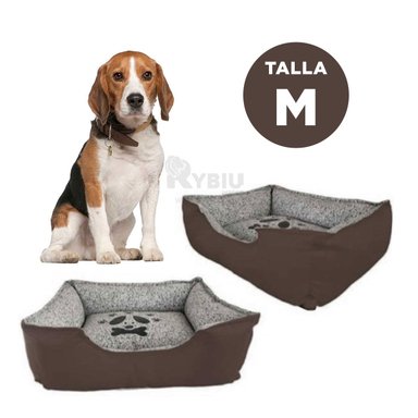 CAMA PERROS MA31034 RYBIU TALLA M IDEAL EN COLOR MARRON + AGENDITA
