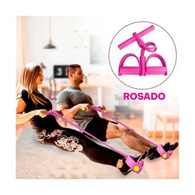 LIGA ELÁSTICA RYBIU DE30579 ROSADO RESISTENCIA ABDOMINAL PULL REDUCER