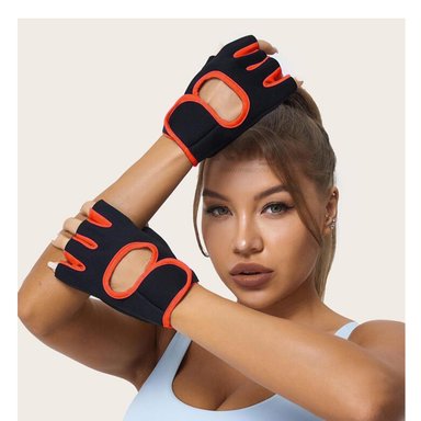 GUANTES RYBIU DE30572 COMODOS EJERCITARSE ROJO + REGALO STICKERS