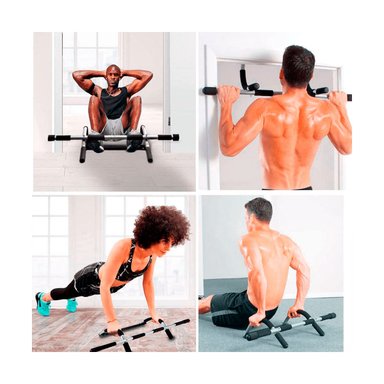 BARRAS RYBIU DE30575 ACERO REMOVIBLES FITNESS NEGRO + REGALO AGENDITA