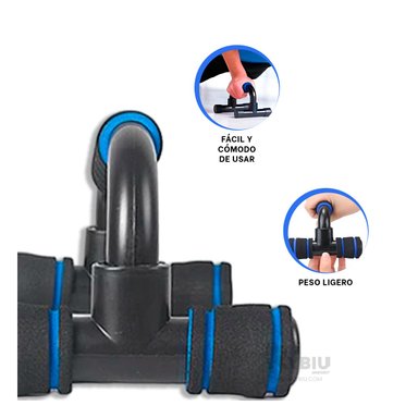 PUSH UP RYBIU DE30641 FORMA C NEGRO + REGALO AGENDITA