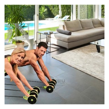 RUEDA ABDOMINAL RYBIU DE30643 REVOFLEX XTREME CON ELASTICO EJERCICIO VERDE